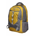 Aqsa ALB54 Stylish Laptop Bag (Yellow and Grey)